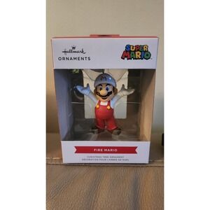 *FIRE‎ MARIO*  SUPER MARIO HALLMARK CHRISTMAS ORNAMENT NEW IN BOX